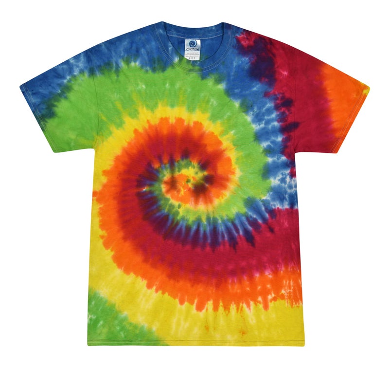 Colortone 100% Cotton Reactive Tie Dye T-Shirt for Women and Men, 4X-Large, Moondance
